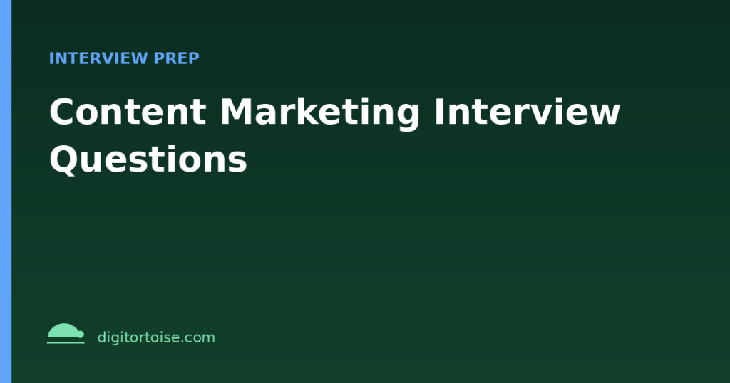 Content Marketing Interview Questions