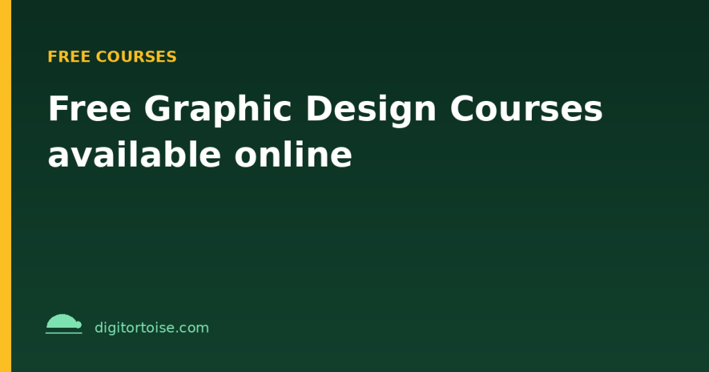 Free Graphic Design Courses available online