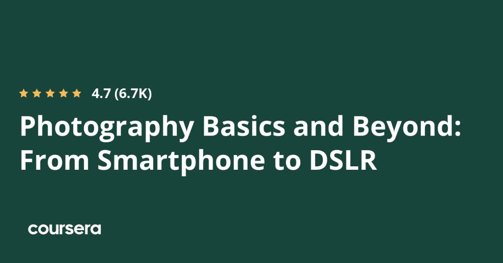 Photography Basics and Beyond specialization page from Michigan State University on Coursera