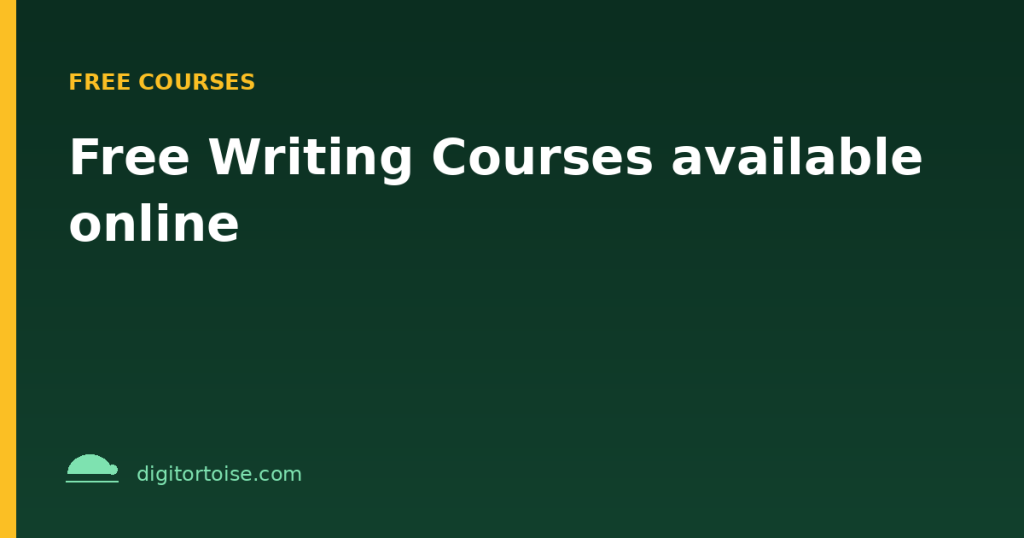 Free Writing Courses available online