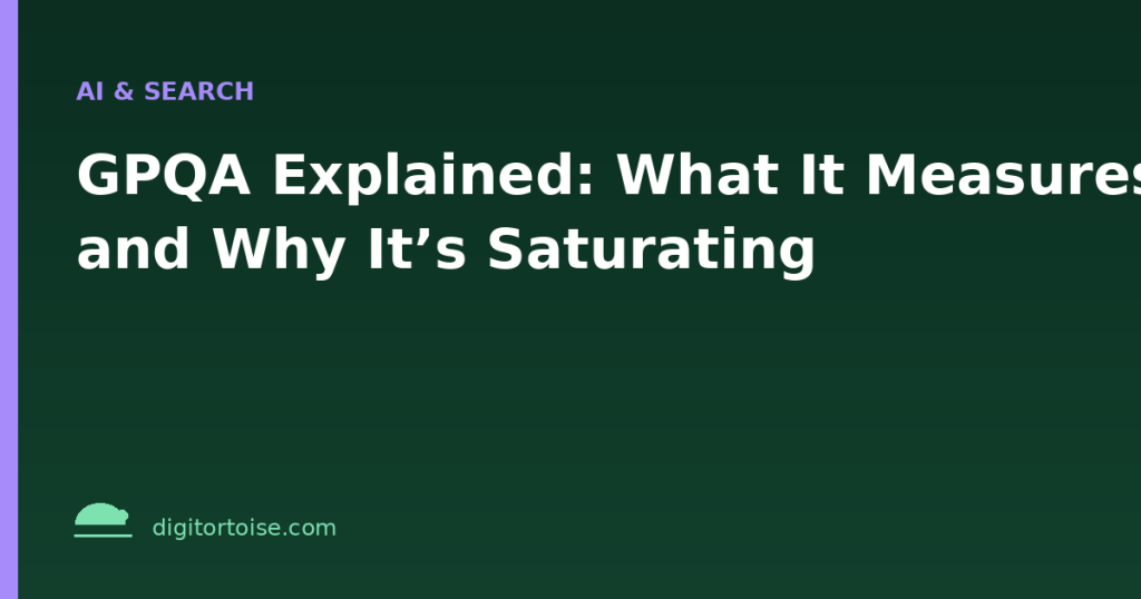 GPQA Explained: What It Measures and Why It’s Saturating