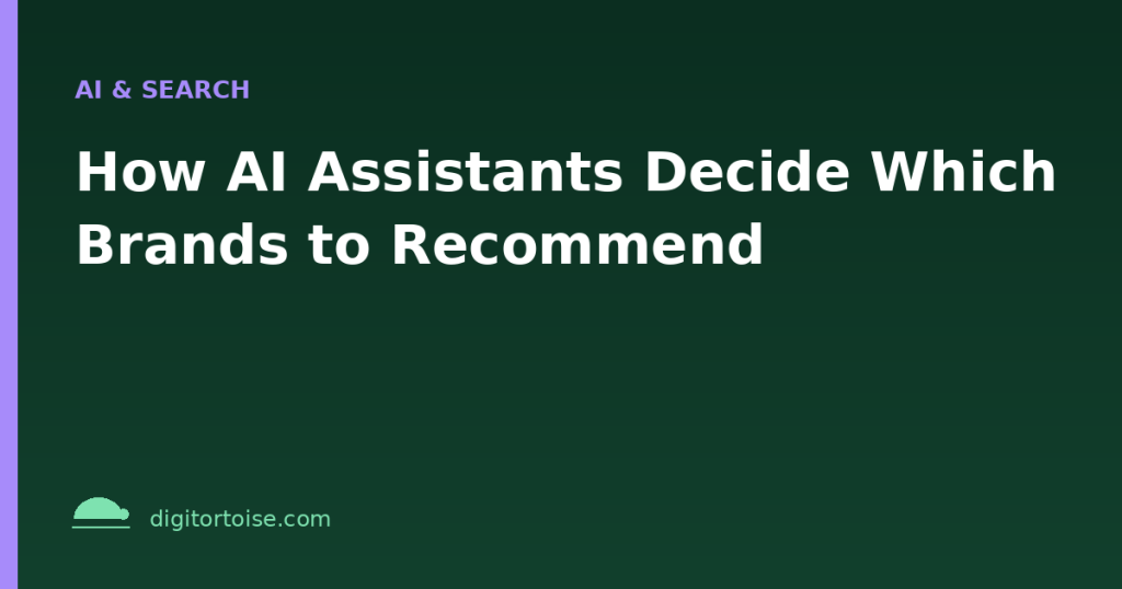 How AI Assistants Decide Which Brands to Recommend