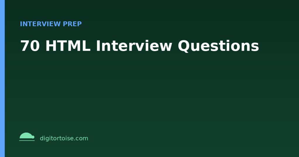70 HTML Interview Questions