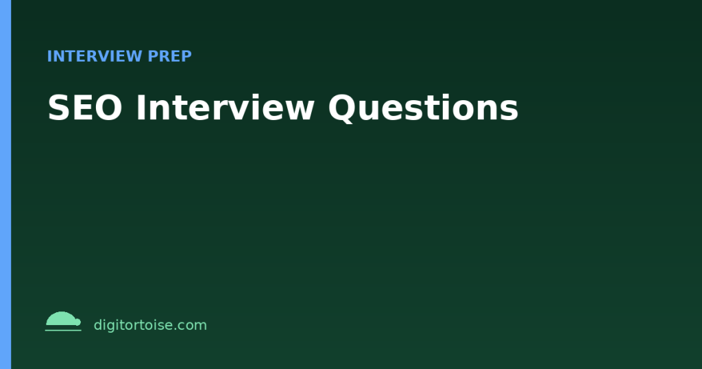 SEO Interview Questions